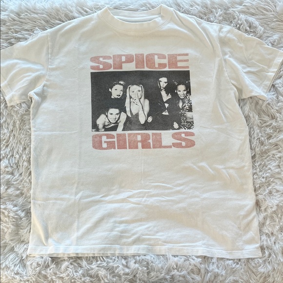 Abercrombie & Fitch spice girls A & F Essentials Boyfriend Tee Size Small - Picture 1 of 5